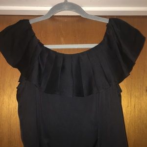 Black 100% Silk Banana Republic dress
